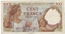 100 FRANCS SULLY - NJ. 28.11.1940 . NJ. - P.16593 - N° 536 - TTB+ - 100 F 1939-1942 ''Sully''