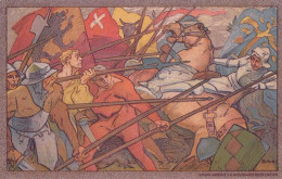 Carte Fête Nationale 1911 Circulée, Guerre, Grandson 1.XIII.1911 - Briefe U. Dokumente