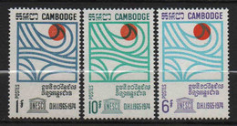 Cambodge - 1967  - Hydrologie  - N° 200 à 202    -  Neufs ** -  MNH - Cambodia