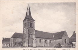 SAINT-CORNEILLE (sarthe) ,, Place De L'eglise - Other & Unclassified