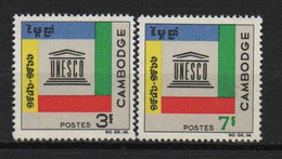 Cambodge - 1966  - UNESCO      - N° 178/179   -  Neufs ** -  MNH - Kambodscha