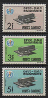 Cambodge - 1966  - OMS    - N° 172 à 174    -  Neufs ** -  MNH - Cambodia