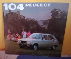 BROCHURE  VOITURE   PEUGEOT 104  BON ETAT - Automobili