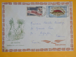 DM6 NOUVELLE CALEDONIE  BELLE   LETTRE    1972 A ARPAJON  FRANCE + CAGOU + AFF.   INTERESSANT+ + - Covers & Documents