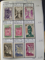108 Timbres Colonies Françaises (Cameroun - Togo - Mauritanie - Côte D'Ivoire) - Used Stamps