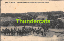 CPA CAMP DE BEVERLOO VUE D'UN REGIMENT DE CAVALERIE DANS LES DUNES DE CAMERTE  - Leopoldsburg (Beverloo Camp)