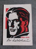 USSR PROPAGANDA POSTER - Writer And Poet MAYAKOVSKY  - 1967 - Schriftsteller