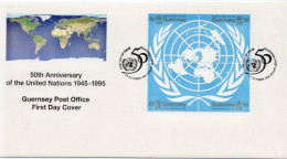 Guernsey Set On FDC - UNO