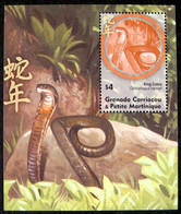 2001 Grenada Grenadines 3443/B503 Year Of The Snake - Serpents