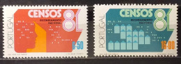 1981 - Portugal - Censos 81 - MNH - 2 Stamps - Neufs