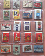 20 Vintage Etiketten Lucifersdoosjes/labels Matchboxes SIGARETTEN DAVROS AVISO LAURENS /TABAK En SIGAREN - Boites D'allumettes - Etiquettes