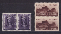 D 783 / AFRIQUE DU SUD / N° 132/133 NEUF*  PAIRES INSCRIPTIONS BILINGUES - Unused Stamps