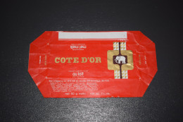 Emballage Chocolat Côte D'Or Chocolate Chocolade Lait N°13 Autoskooter Attraction Walibi - Autres & Non Classés