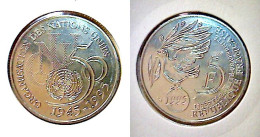 5 Francs Cinquantenaire De L'ONU. - Collections