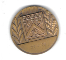 93 - MONTREUIL - T.Belle Médaille " Trophée Société Générale " - 1977-78 Avec Coffret - Professionals/Firms