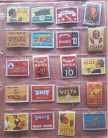 20 Vintage Etiketten Lucifersdoosjes/labels Matchboxes SIGARETTEN En TABAK WELTA - Boites D'allumettes - Etiquettes