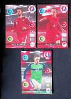 Trading Cards, Carte De Collection, Sports, Football, UEFA And EURO 2016, Panini, LOT DE 3 TRADIND CARDS - Trading Cards