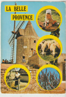 Fontvieille 13   Carte Circulée Timbrée  Belle Provence Le Moulin D'Alphonse Daudet (Multivues ( 4 ) Souvenir - Fontvieille