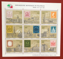 Italia - International Stamp Exhibition - 1985 - Hojas Bloque