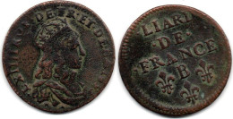 MA 33879 / France - Frankreich Liard De France 1655 B Louis XIV TTB - 1643-1715 Louis XIV The Great