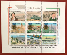Italia - 50th Anniversary Of End Of Second World War - 1995 - Hojas Bloque