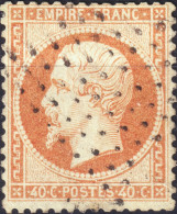 FRANCE - Étoile Pleine De Paris Sur Yv.23 40c Empire Dentelé - TB - 1849-1876: Période Classique