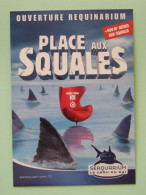 REQUIN / SQUALE - Carte Publicitaire Musée De La Mer / Aquarium / Poisson - Place Aux Squales - Poissons Et Crustacés