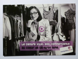 COMMERCE / MAGASIN VETEMENTS - Femme / Habillement / Sac à Main - Carte Publicitaire Commençants Montpellier - Negozi