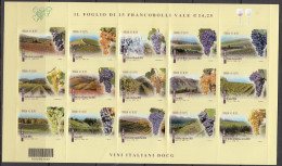 Italie Postzegelsvelletje Wijnbouw Uitgave 2015 - 2011-20: Mint/hinged