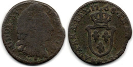 MA 33883 / France - Frankreich Sol D'Aix 1768 & Louis XV B+ - 1715-1774 Lodewijk XV