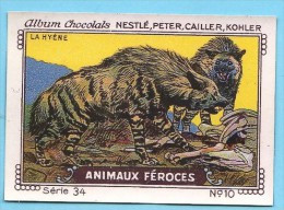 Nestlé - 34 - Animaux Féroces, Fierce Animals - 10 - La Hyène, Hyena - Nestlé