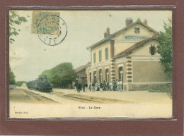 EVRY LE CHATEL (10) - LA GARE - TRAIN A QUAI - Ervy-le-Chatel