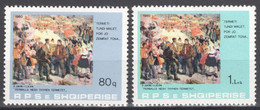 Albania 1980 Soldiers And Workers Laboring MNH VF - Albanie