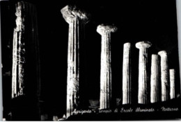 AGRIGENTO. -  Temple D'Hercule La Nuit. - Agrigento