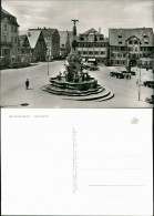 Ansichtskarte Schwabach Marktplatz, Brunnen, Personen, Häuser Partie 1965 - Schwabach