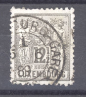 Luxembourg  :  Mi  50A   (o)  Dentelé 12 ½ X 12 - 1882 Alegorias