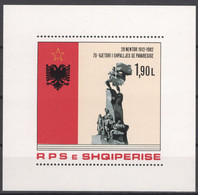 Albania 1982 70th Anniv. Of Independence Block MNH VF - Albanie