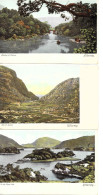 IRLANDE - LOT DE 3 CARTES - KILLARNEY - Meeting Of Waters - Gap Of Dunloe - In The Upper Lake - Kerry