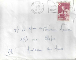 Lettre Affranchie Avec Timbre N° 1701 Le 8/3/72 - Posttarife