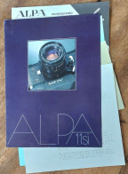 Alpa Reflex, Prospectus Of The Alpa 11 Si, And PIN Regist... - Supplies And Equipment