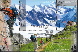 2013 Schweiz   Mi. Bl. 52  FD-used  150 Jahre Schweizer Alpenclub (SAC) - Used Stamps