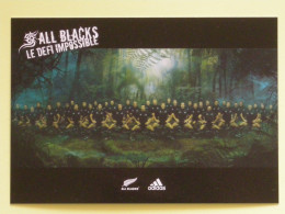 RUGBY - ALL BLACKS - Haka - Carte Publicitaire Adidas Store Lyon - Rugby