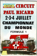 Circuit Paul Ricard 2.3.4 Juillet 1971 - Championnat Du Monde Formule 1, 4ème Grand Prix De France - 15 X 22cm - Automovilismo - F1
