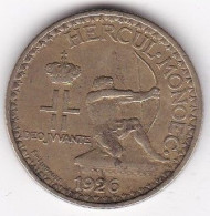 Monaco. Bon Pour 2 Francs 1926 Poissy. LOUIS II. Bronze-aluminium - 1922-1949 Louis II.