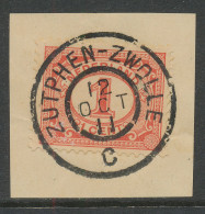 Grootrondstempel Traject Zutphen - Zwolle C 1911 - Poststempels/ Marcofilie