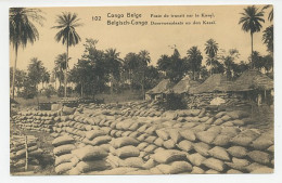 Postal Stationery Belgian Congo Kasai - Transit Location - Agricultura