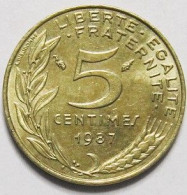 Pièce De Monnaie 5 Centimes Marianne 1987 - 5 Centimes