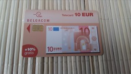 Phonecard Banknote 10 Euro  Red Number IH 31/03/2006 Rare - Avec Puce