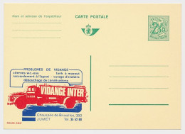 Publibel - Postal Stationery Belgium 1970 Draining Problems - Oil Tanks - Sewer Connection - Unclogging - Umweltschutz Und Klima