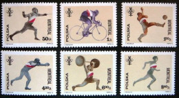 (dcos-323)   Poland  -  Pologne  -  Polen     Michel  2452-57     Yvert  2285-90    MNH     1976 - Unused Stamps